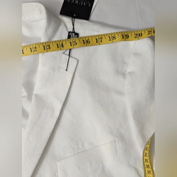 Lauren Ralph Lauren Men's Lassiter UltraFlex Tailored Linen White Jacket 48L NWT